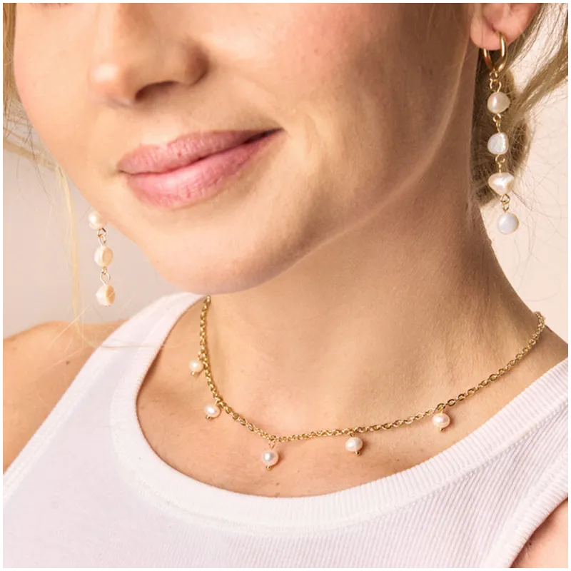 Collar Mujer Bridgerton Dorado | Diseño Sofisticado en Acero Dorado