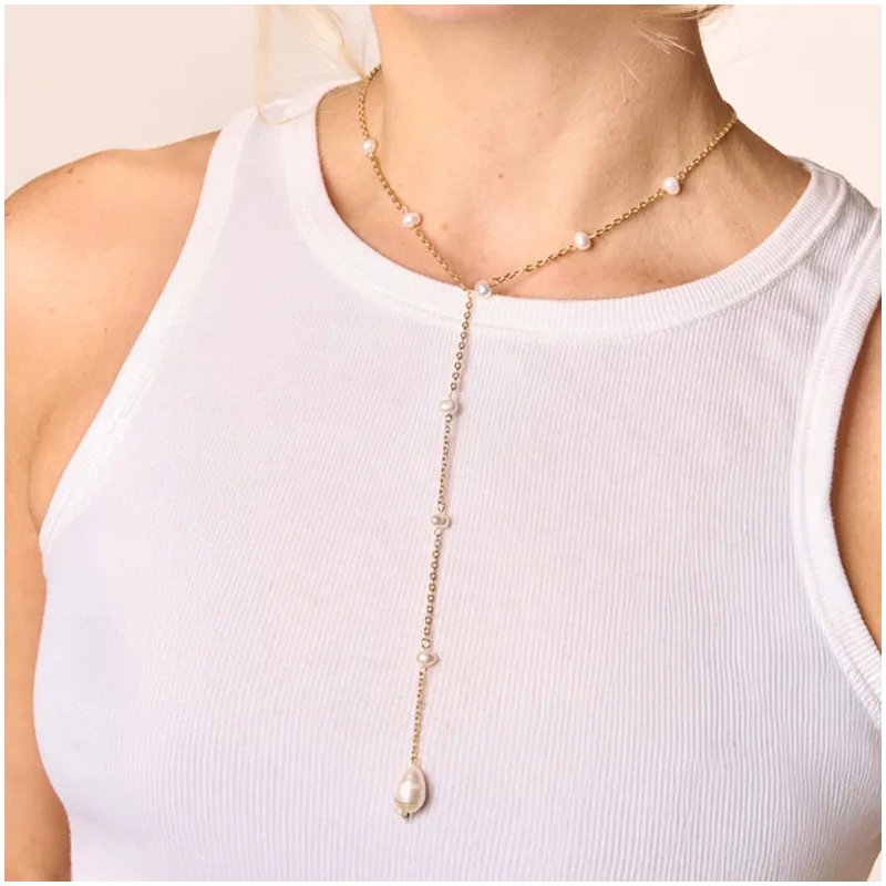 Collar Mujer Largo Bridgerton Dorado | Diseño Elegante