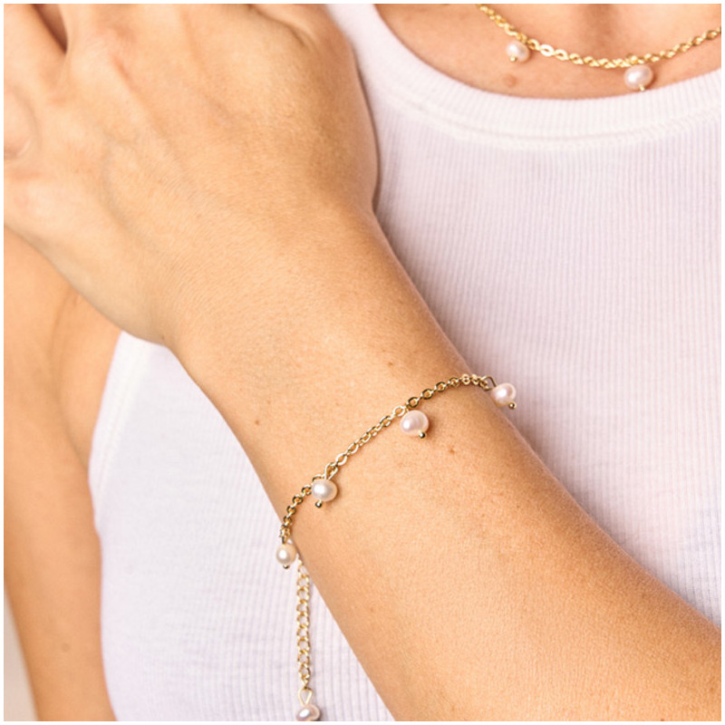 Pulsera Mujer Bridgerton Dorado | Diseño Sofisticado en Acero Dorado