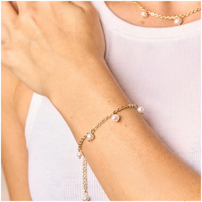 Pulsera Mujer Bridgerton Dorado | Diseño Sofisticado en Acero Dorado