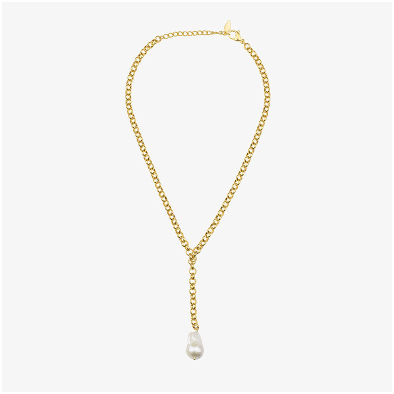 Collar Mujer Emily Dorado | Diseño en Acero Dorado