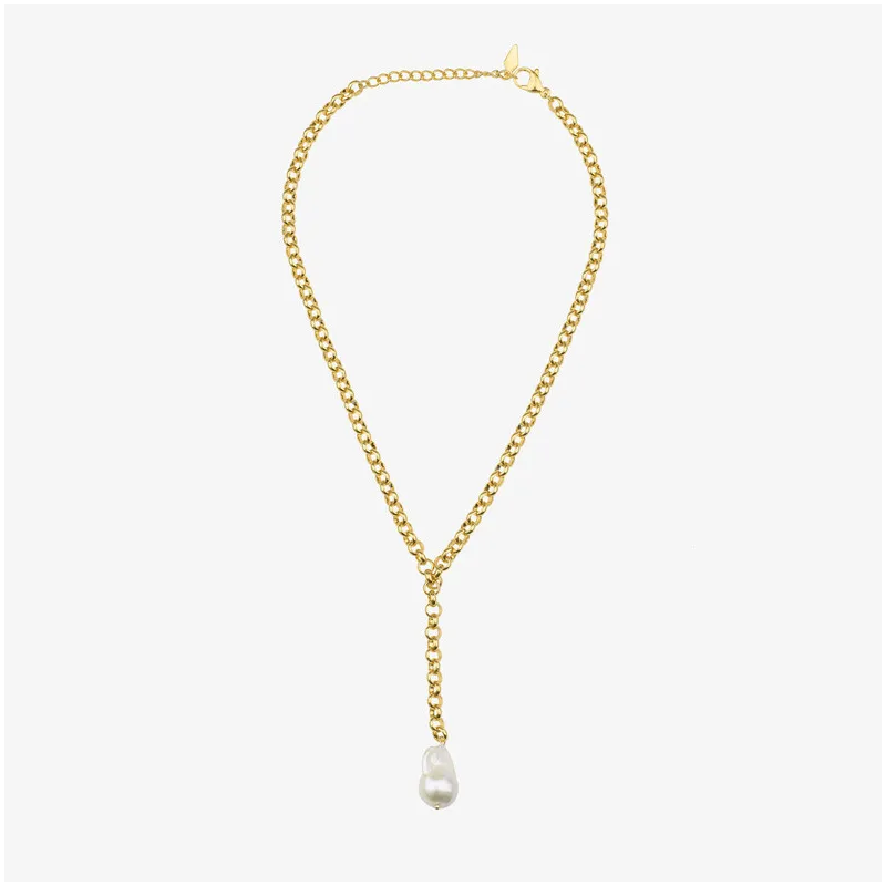 Collar Mujer Emily Dorado | Diseño en Acero Dorado