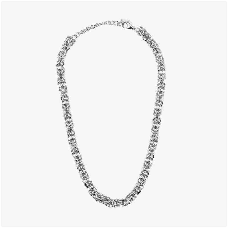 Collar Mujer Blake Plateado | Diseño Twist Minimalista