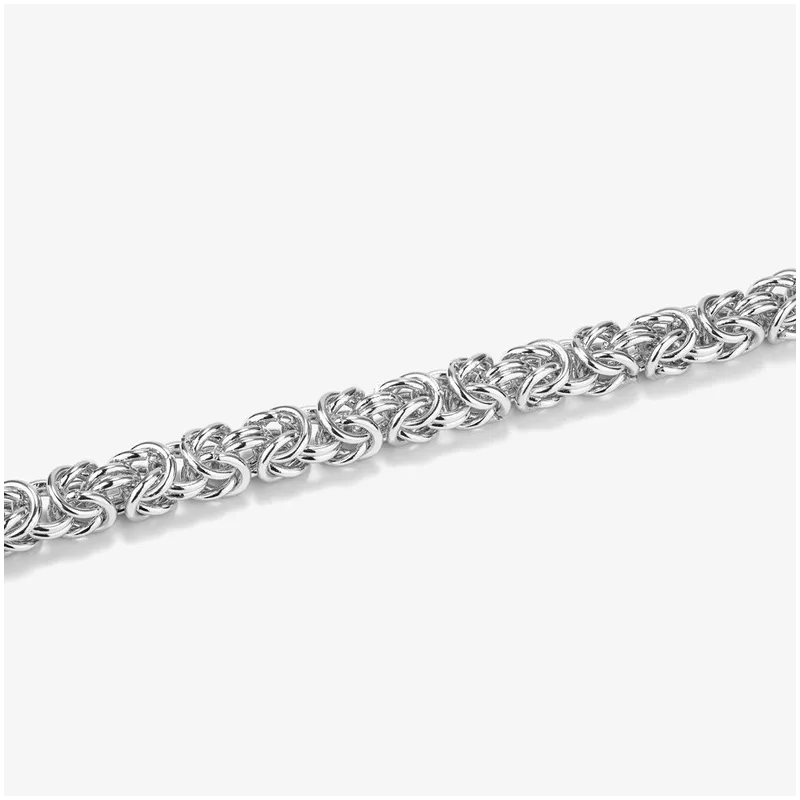 Pulsera Mujer Blake Plateada | Diseño Twist en Acero Plateado