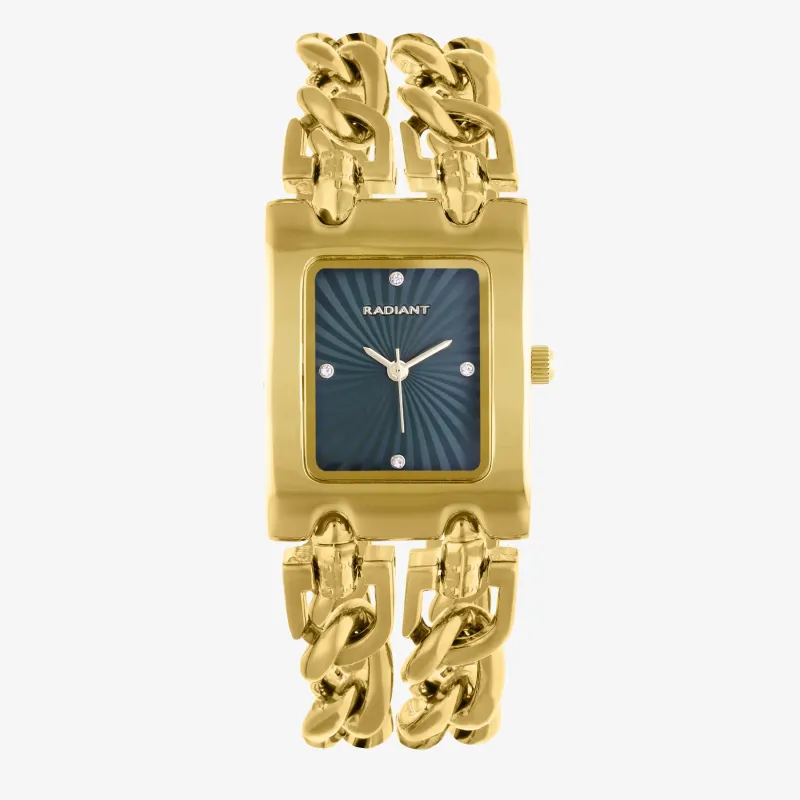 Reloj Mujer Donatella Verde Dorado | Radiant