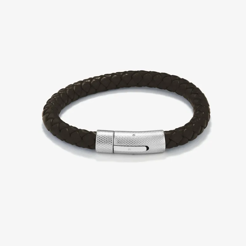Pulsera Hombre Nature Cuero Negro | Radiant