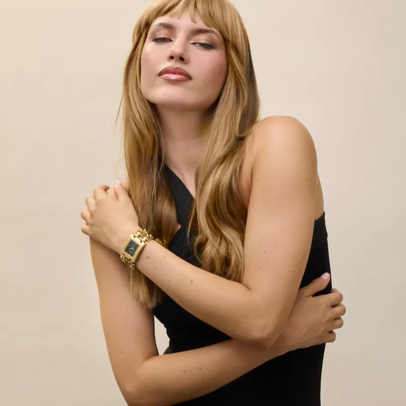 Reloj Mujer Donatella Verde Dorado | Radiant