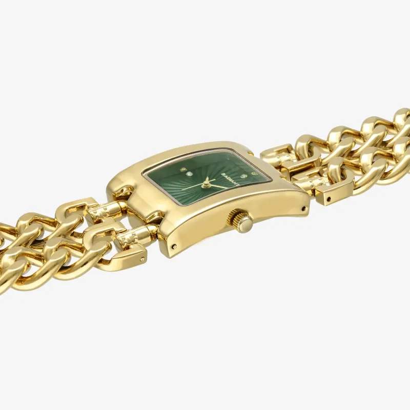 Reloj Mujer Donatella Verde Dorado | Radiant
