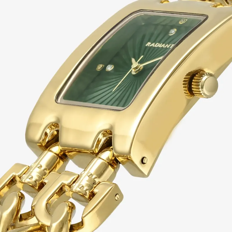 Reloj Mujer Donatella Verde Dorado | Radiant
