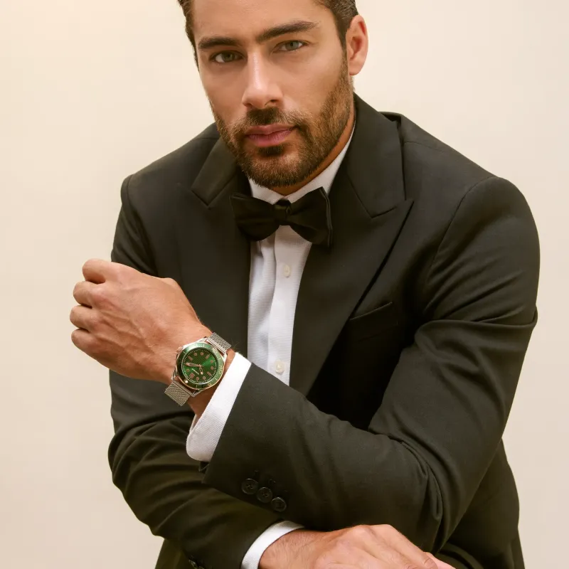 Reloj Hombre Chris Verde/RoseGold | Radiant