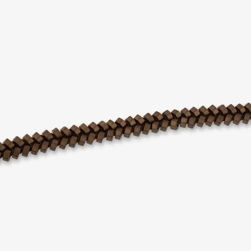 Pulsera Hombre Tribal Trenzada Marrón