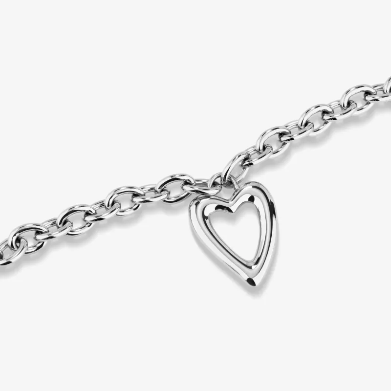 Collar Mujer Hearts Plateado | Radiant