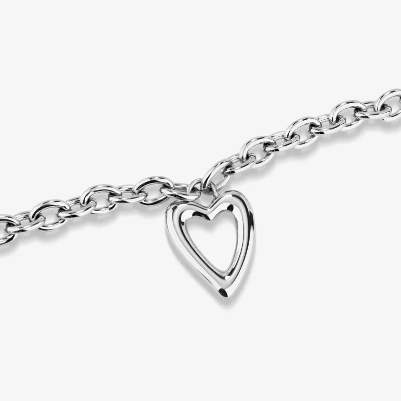 Pulsera Mujer Hearts Plateado | Radiant
