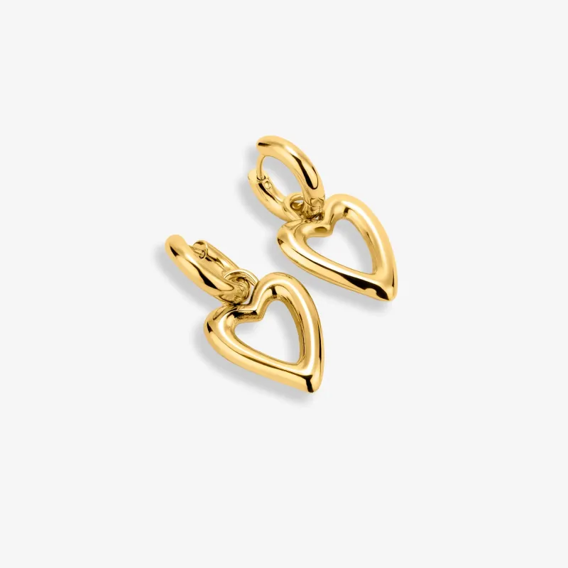Pendientes Mujer Hearts Dorado | Radiant