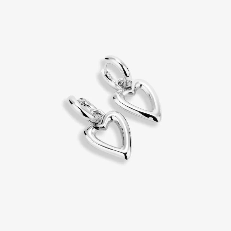 Pendientes Mujer Hearts Plateado | Radiant