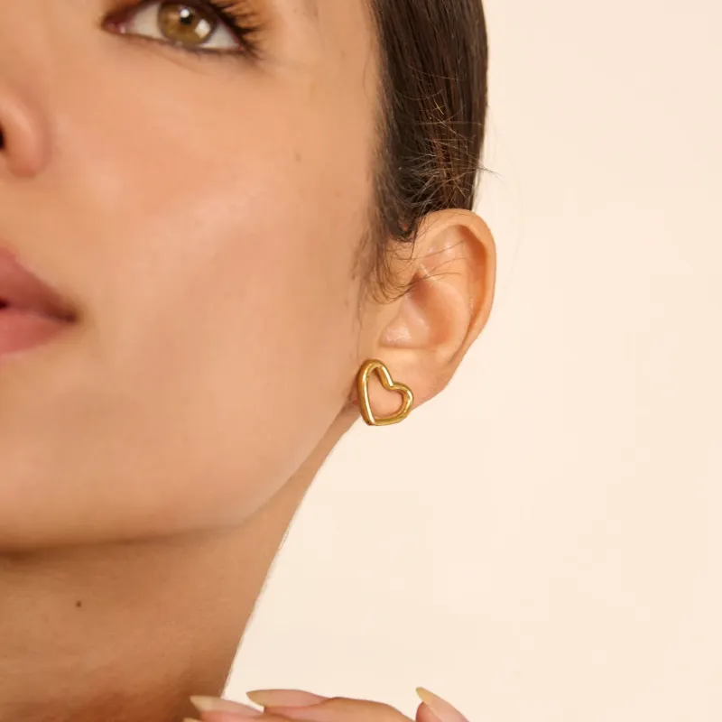 Pendientes Mujer Chain My Love Dorado | Radiant