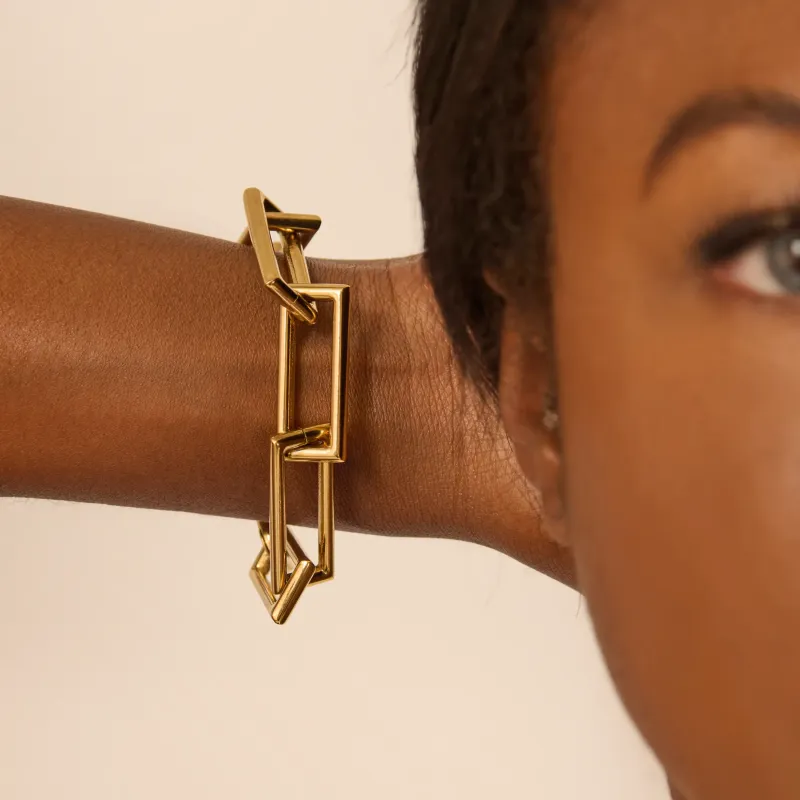 Pulsera Mujer Chain Halle Dorado | Radiant