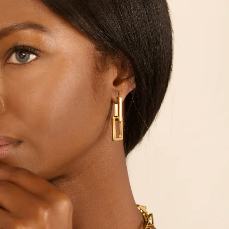 Pendiente Mujer Halle Dorado | Radiant