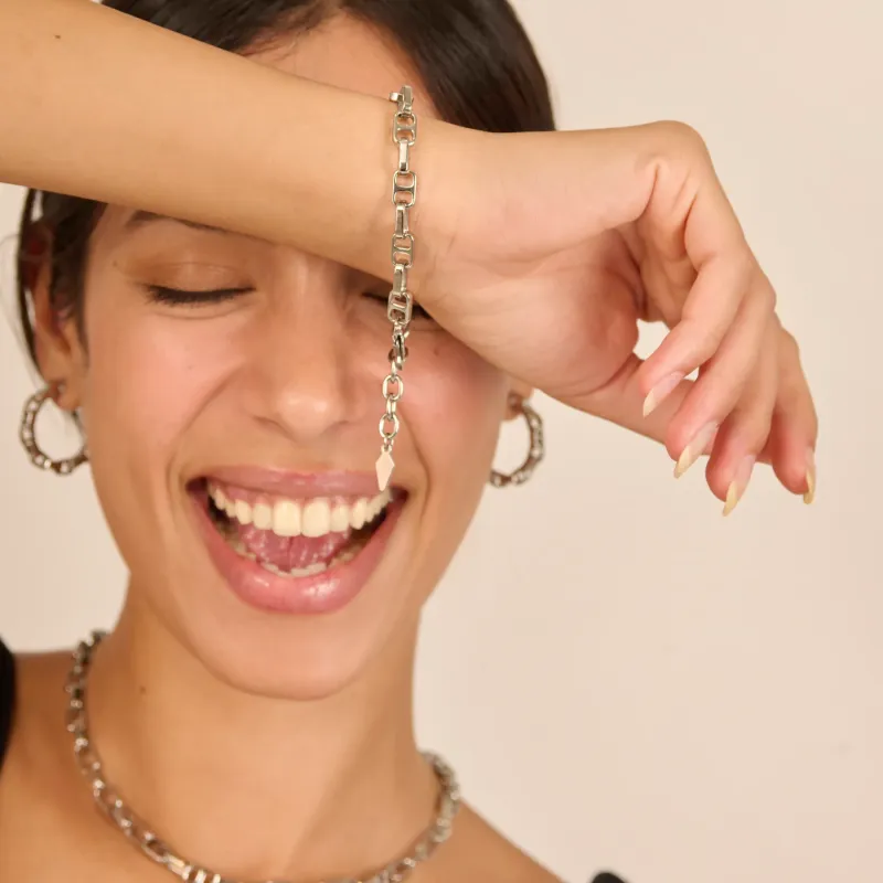 Pulsera Mujer Chains Cindy Plateado | Radiant