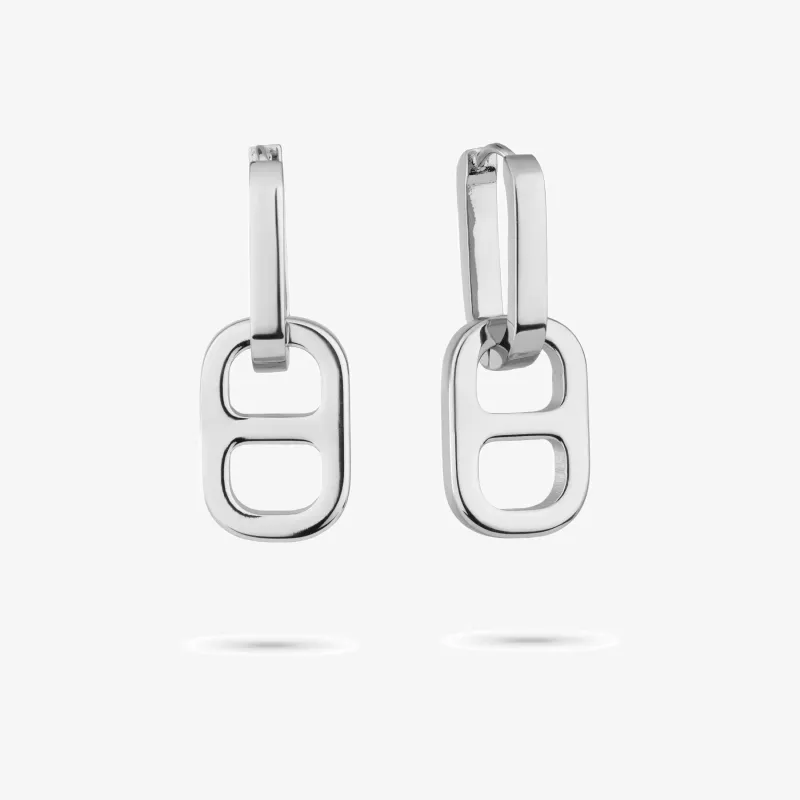 Pendientes Mujer Cindy Doble Plateado | Radiant