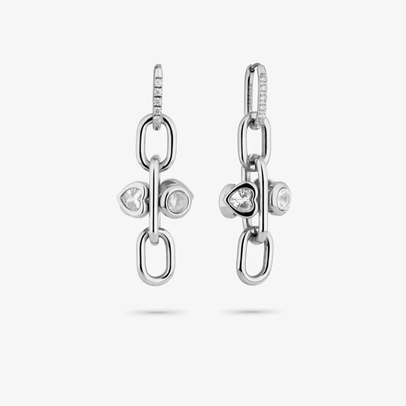 Pendientes Mujer Claudia Plateado | Radiant