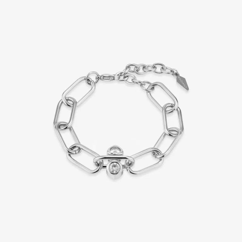 Pulsera Mujer Claudia Plateado | Radiant