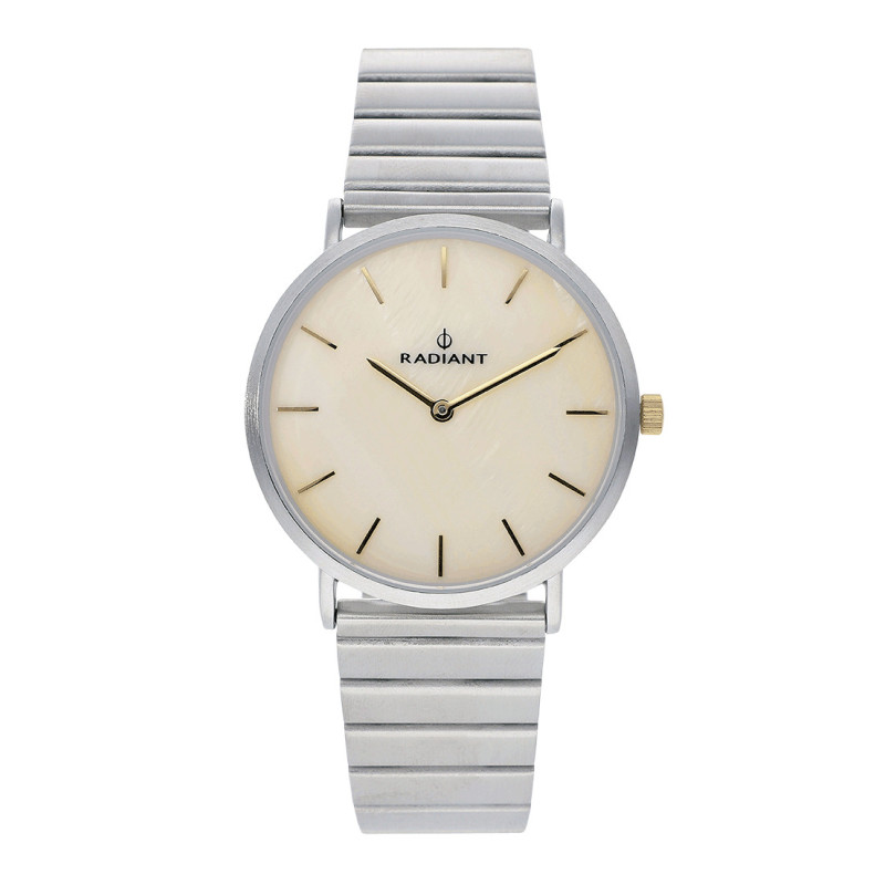 GINGER 38MM YELLOW DIAL SILVER SS BAND