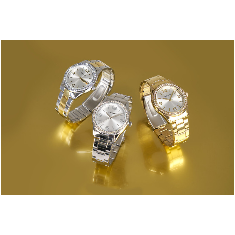 FELINE 38MM SILVER GOLD DIAL BITONE BRAZ