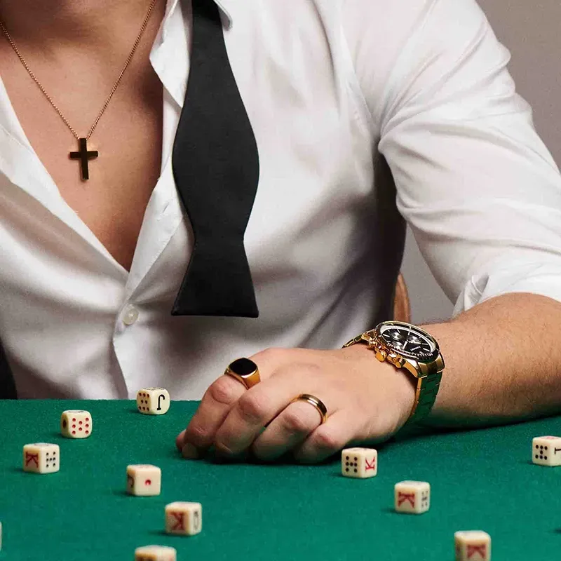 Radiant Tech Reloj de Hombre Dorado Brazalete Acero