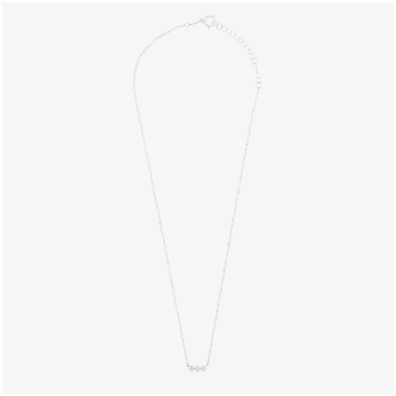 Joyas Collar plateado circ blancas FANTASY. Plata de ley  Radiant