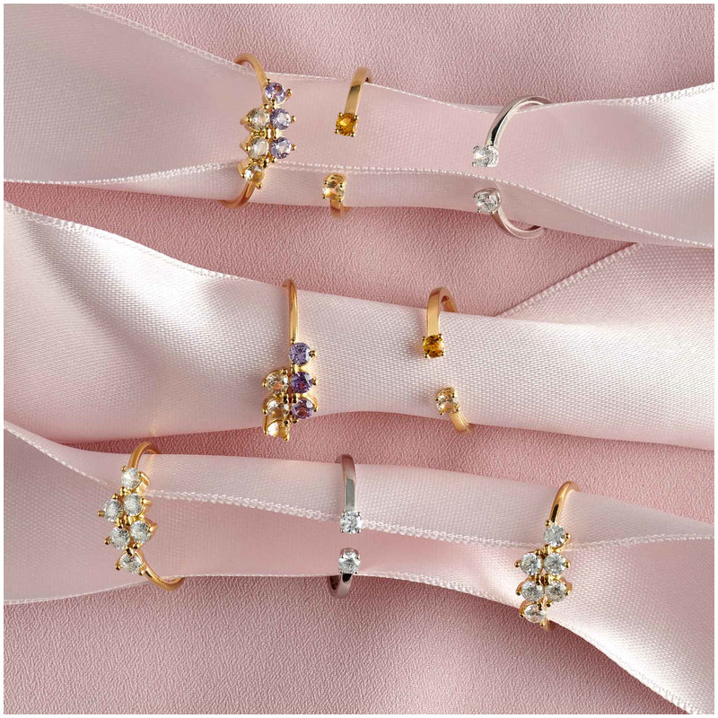 Joyas Anillo ajustable FANTASY. Plata de ley Radiant