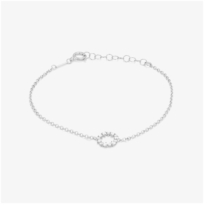 Joyas Pulsera de cadena circonitas FANTASY Plata de ley Radiant