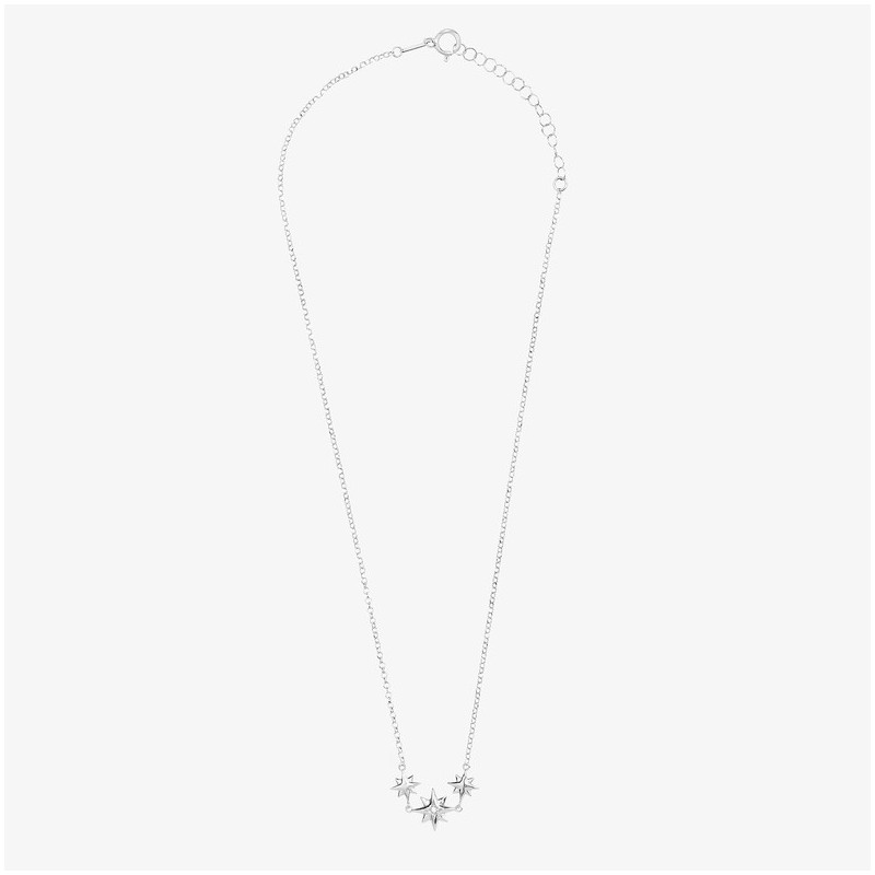 Joyas Collar STARS CASUAL multi estrellas. Plata de ley Radiant