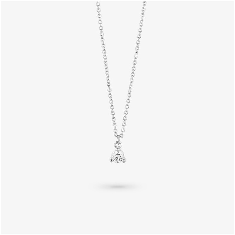 Collar Piedra Silver BASICS Radiant Mujer Plata de Ley