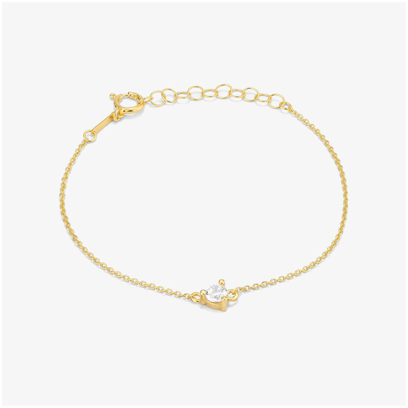 Pulsera Piedra Gold BASICS Radiant Mujer Plata de Ley
