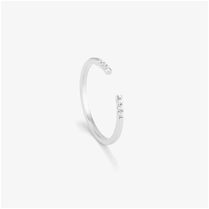 Anillo Multi piedras Silver BASICS Radiant Mujer Plata de Ley