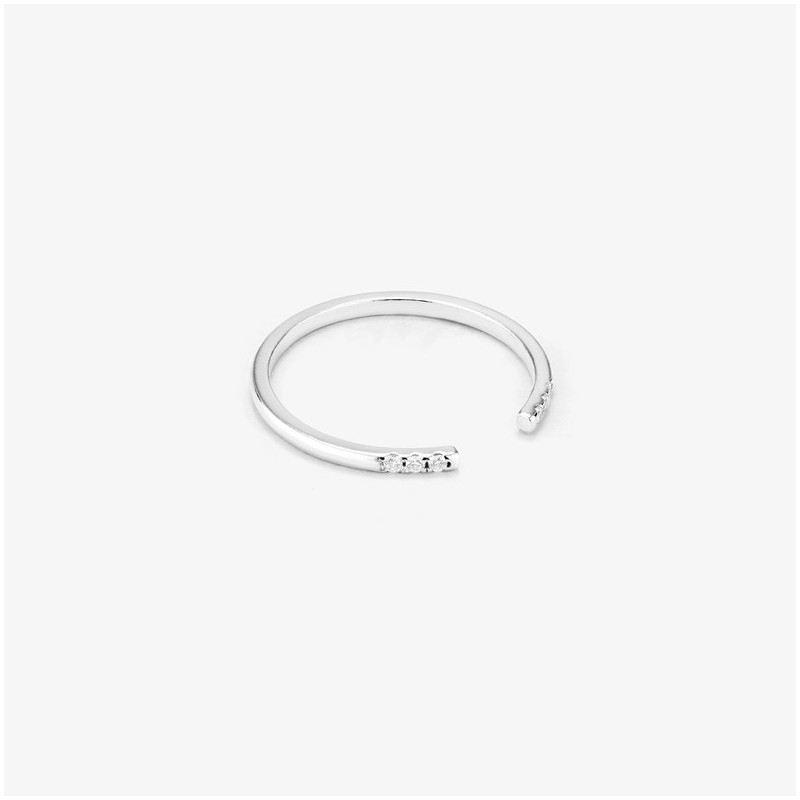 Anillo Multi piedras Silver BASICS Radiant Mujer Plata de Ley