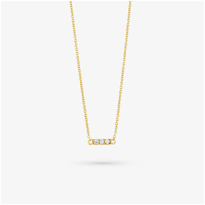 Collar Multi piedras Gold BASICS Radiant Mujer Plata de Ley