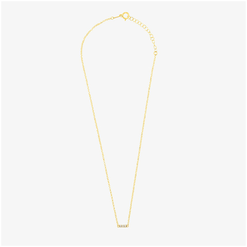 Collar Multi piedras Gold BASICS Radiant Mujer Plata de Ley