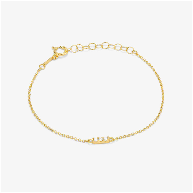 Pulsera Multi piedras Gold BASICS Radiant Mujer Plata de Ley