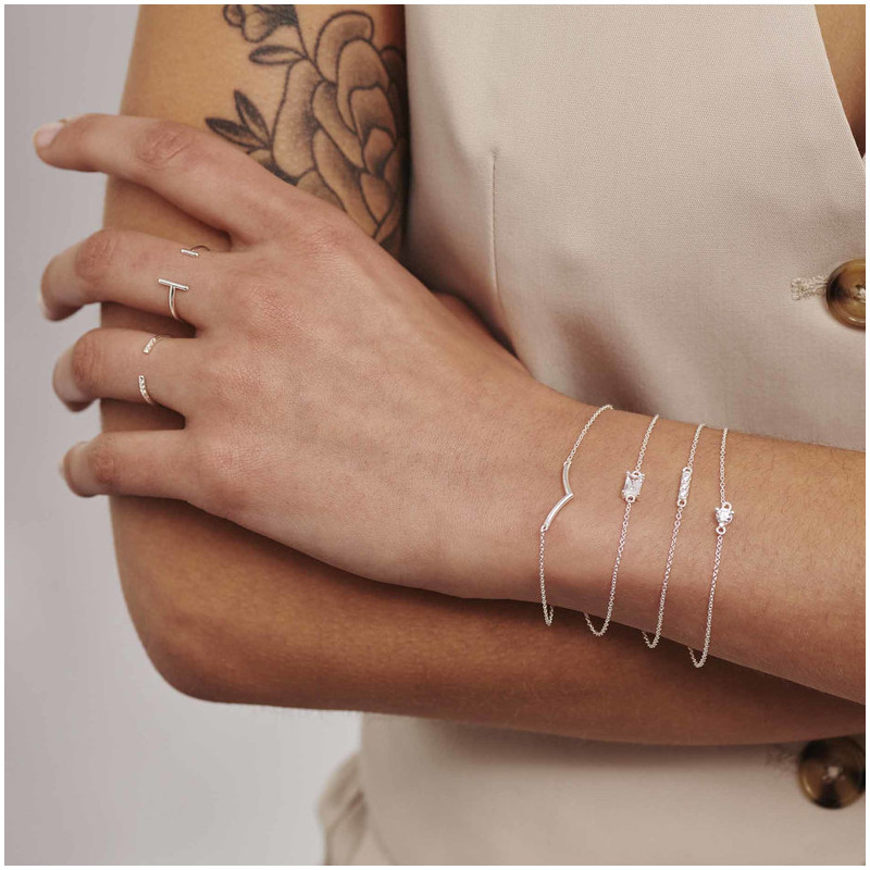 Pulsera Multi piedras Silver BASICS Radiant Mujer Plata de Ley