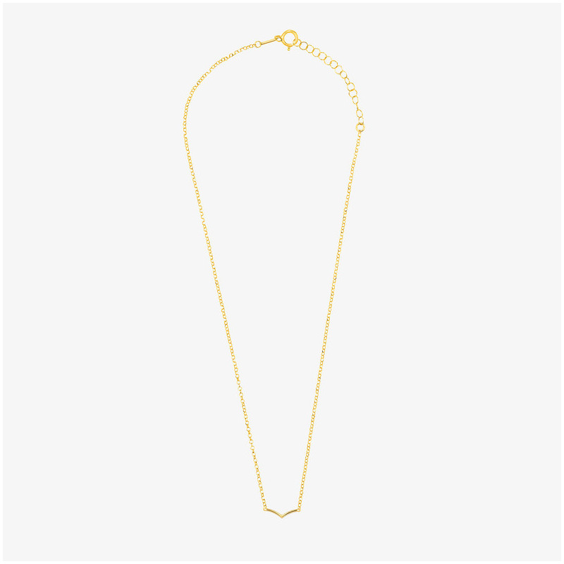 Collar V Gold BASICS Radiant Mujer Plata de Ley