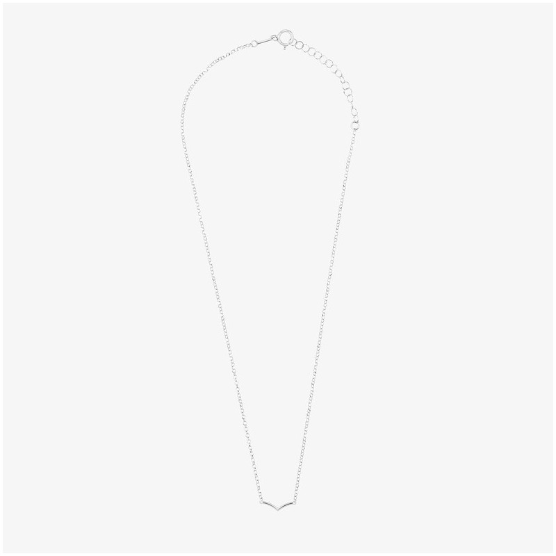 Collar V Silver BASICS Radiant Mujer Plata de Ley
