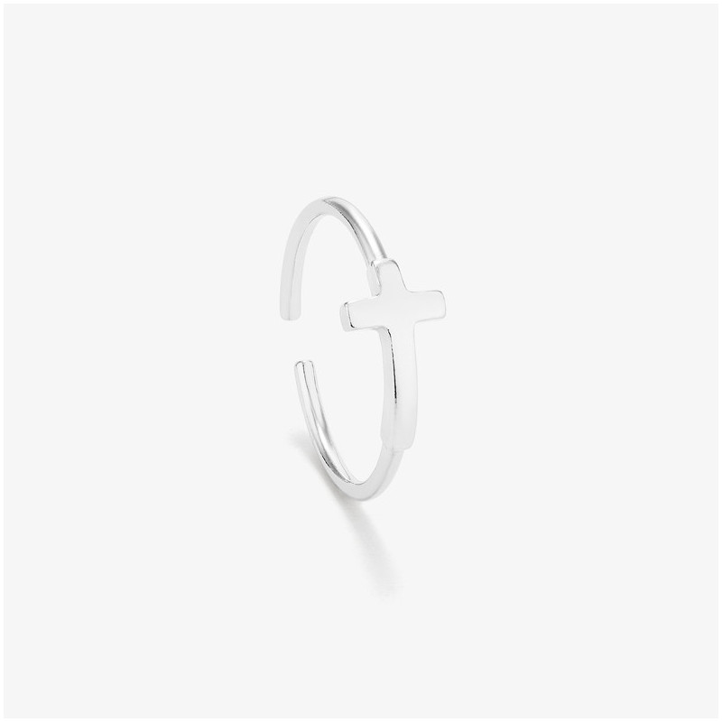 Anillo Cruz Silver BASICS Radiant Mujer Plata de Ley