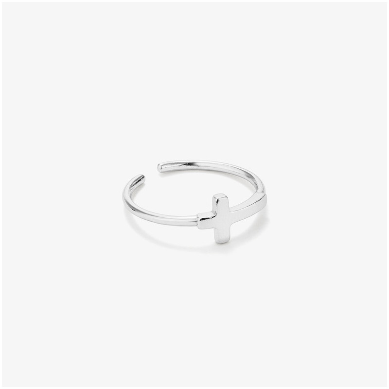 Anillo Cruz Silver BASICS Radiant Mujer Plata de Ley