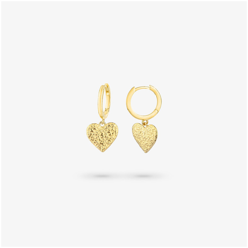 Pendientes Aro Gold CUORE Radiant Mujer Plata de Ley