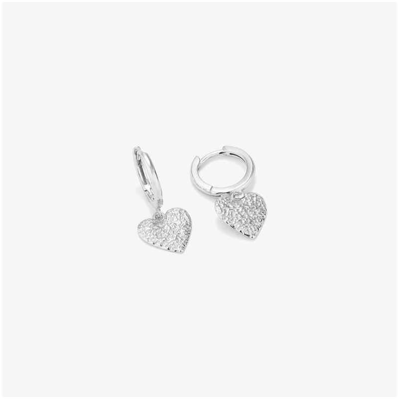 Pendientes Aro Silver CUORE Radiant Mujer Plata de Ley