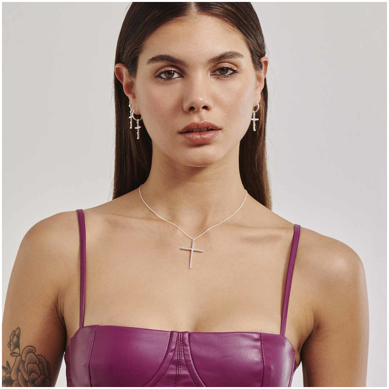 Collar Silver CRUCES Radiant Mujer Plata de Ley