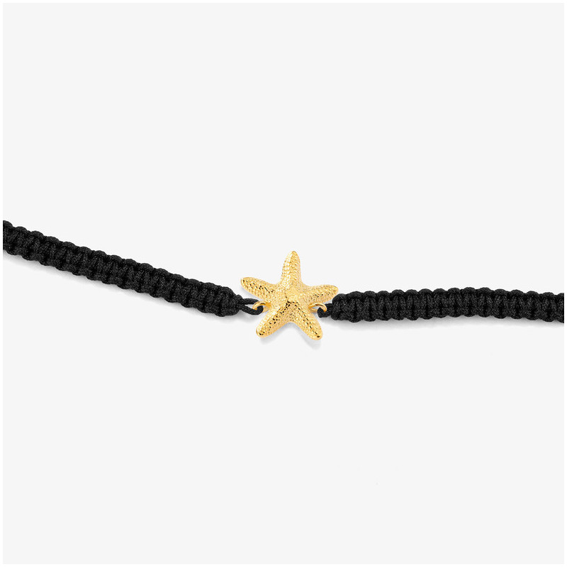 Pulsera macramé Gold STARFISH Radiant Mujer Plata de Ley