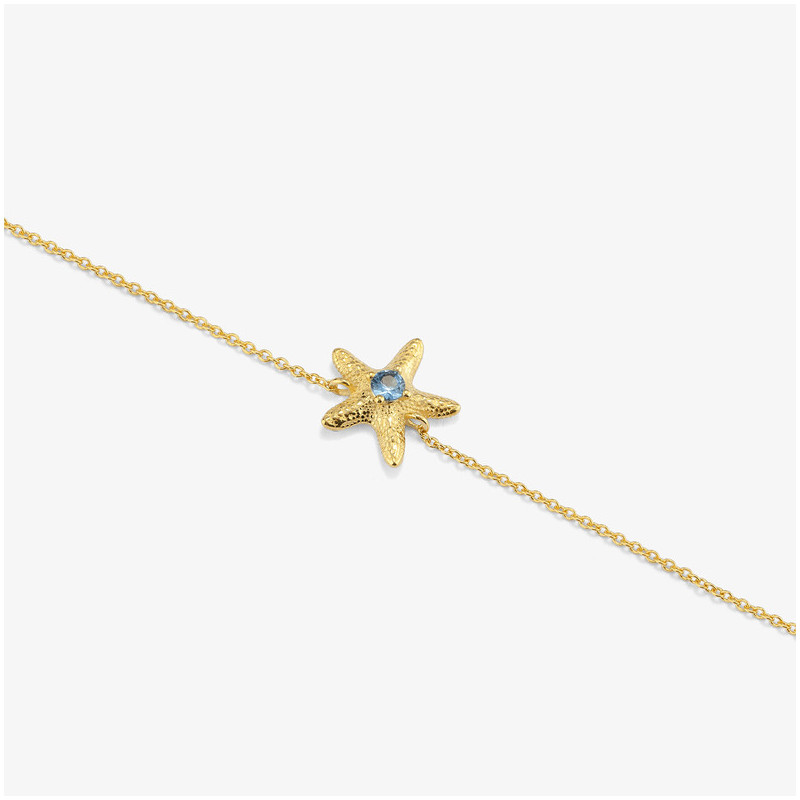 Pulsera Gold STARFISH Radiant Mujer Plata de Ley